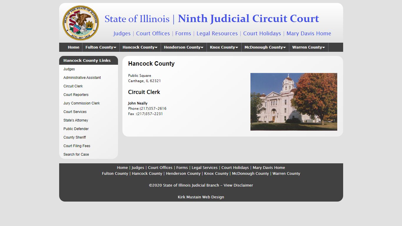 Hancock County Links - Ninth Judicial Circuit Court